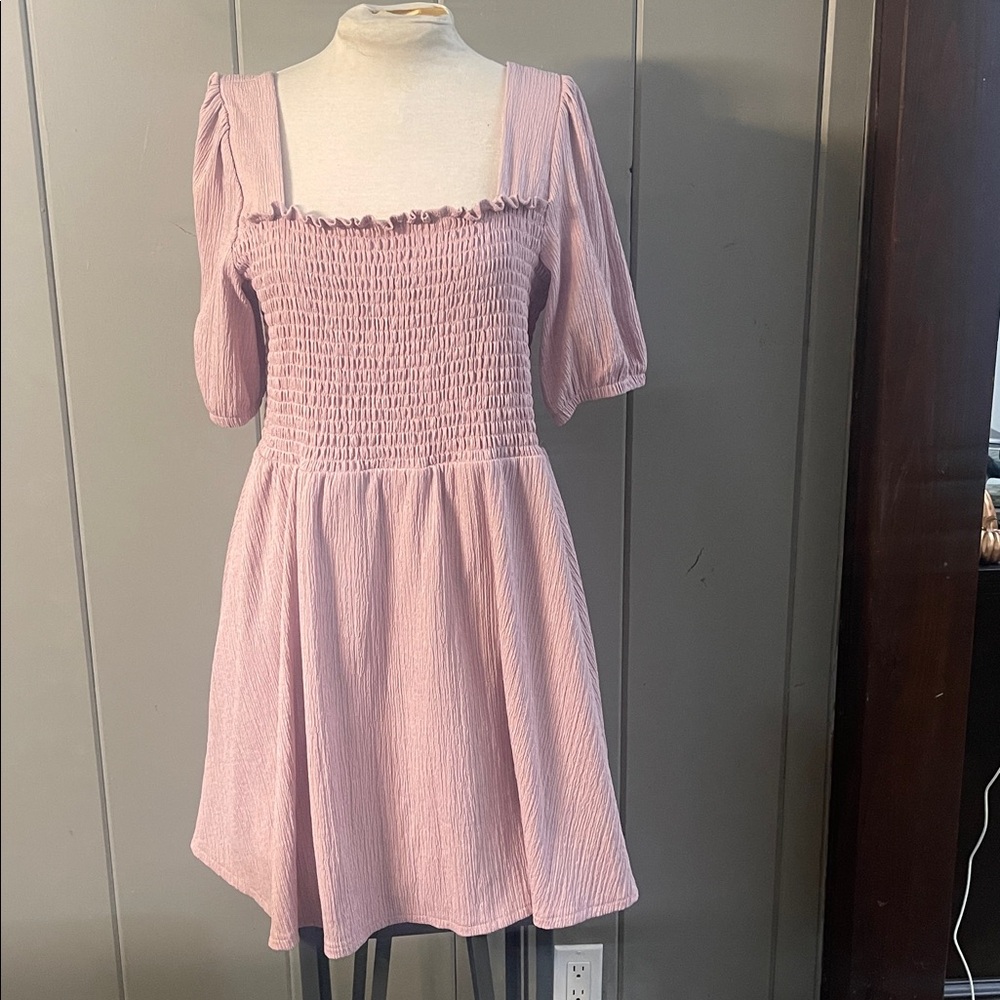 Nine West Dress Pink Purple Boho Romantic Peasant Coquette Fairy Festival Girly